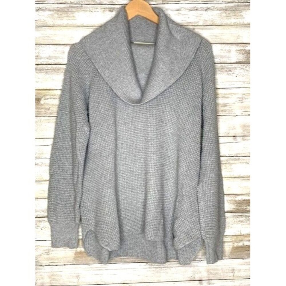 Michael Kors Women's Gray Knit Cowl Neck Sweater Size‎ L